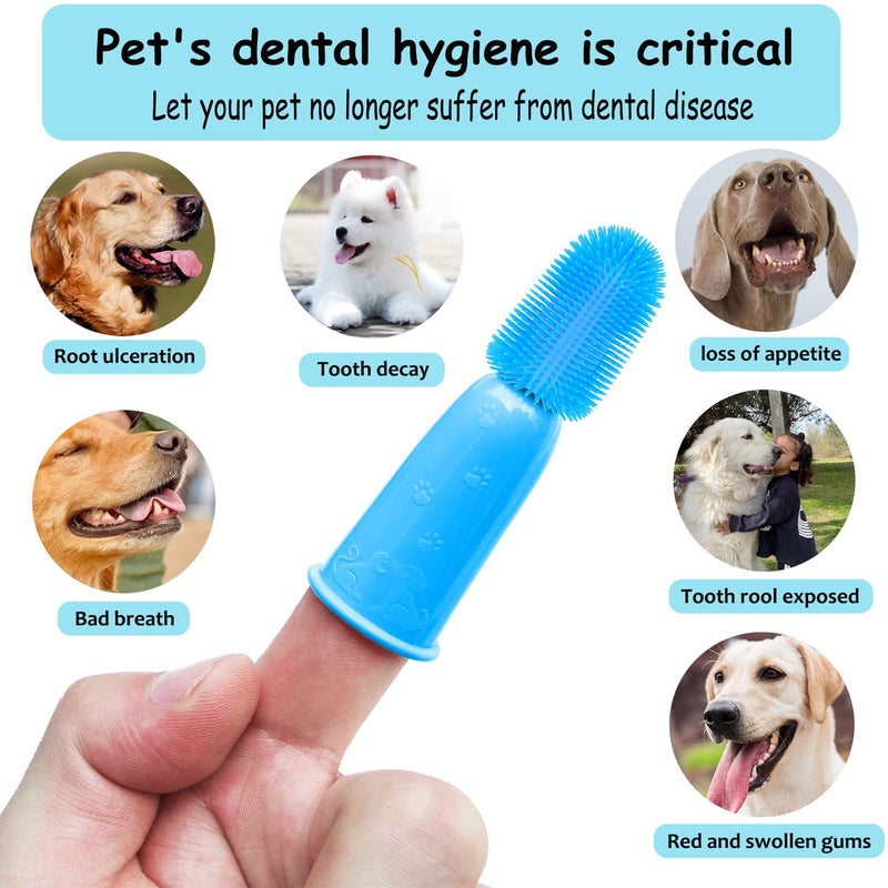 PenVinoo 360 Â° Dog Toothbrush Pet Toothbrush 360 Â° Finger Toothbrush Medium and Large Dogs - Image 4